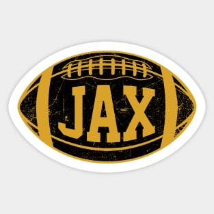 JAX Retro Football - Teal Sticker